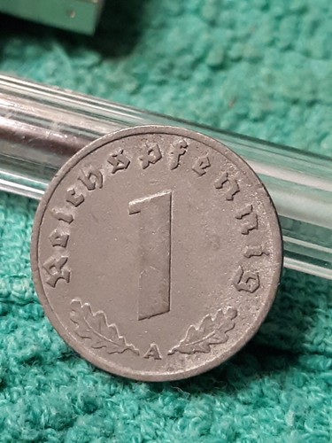 A 1940 WW2 1 Reichspfennig~ Germany,Circulated, 3rd Reich Coin - Picture 4 of 20
