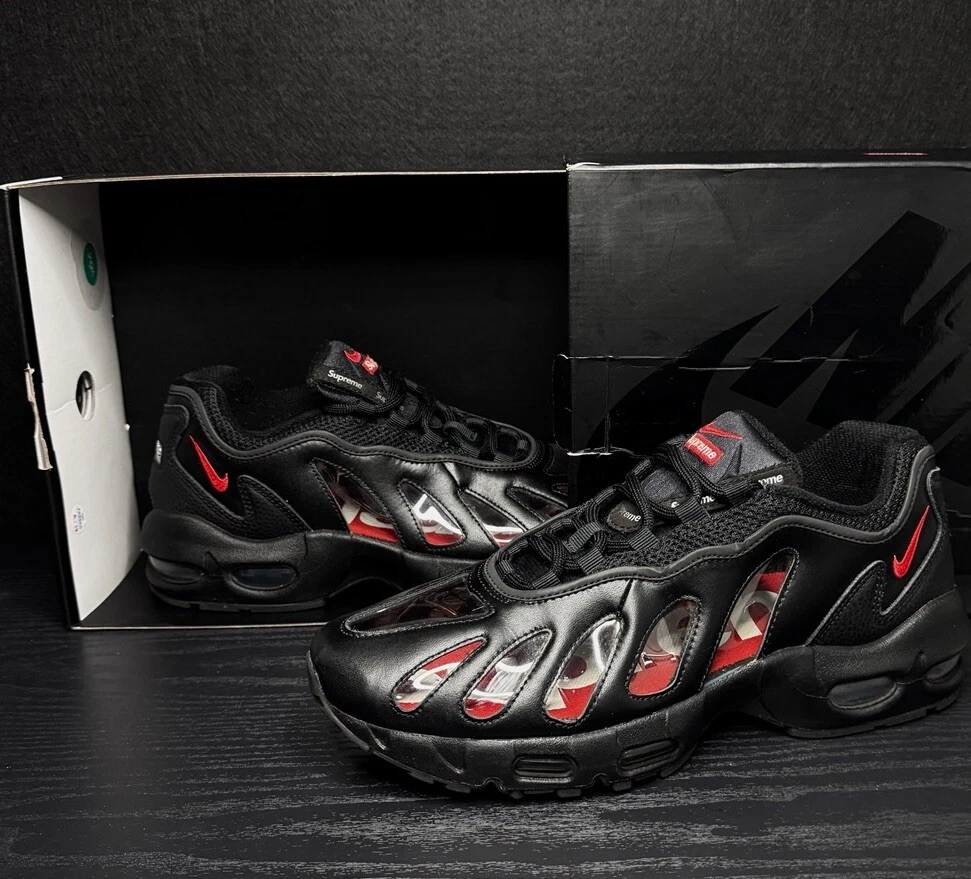 ? Nike Air Max 96 II Supreme Noir   Taille UK 9   CV7652 002 (tn