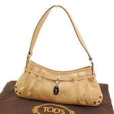 Tod's Shoulder Bag Brand Bag Back One Shoulder Outlet Summer Item Beige 