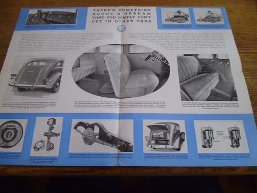 GRAHAM SPECIAL SIX, EIGHT AND SUPERCHARGED EIGHT CAR BROCHURE 1935/36 - Picture 3 of 3