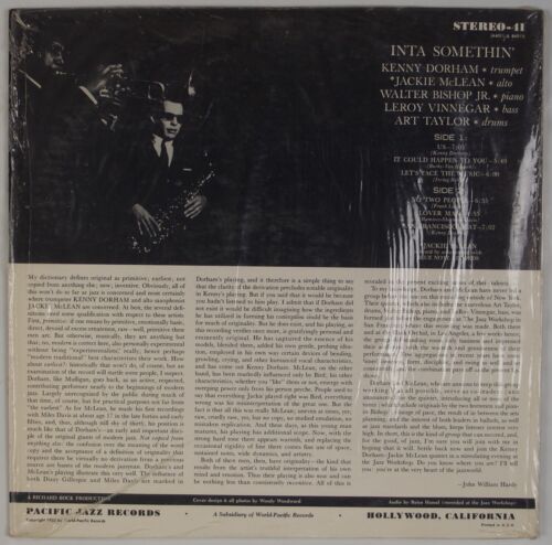 KENNY DORHAM, JACKIE McLEAN: Inta Somethin’ US Pacific Jazz Shrink LP Vinyl - Imagen 2 de 7