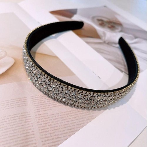 Baroque Full Rhinestone Hairband Crystal Headband Women Hair Accessories Crown~ - Picture 5 of 17