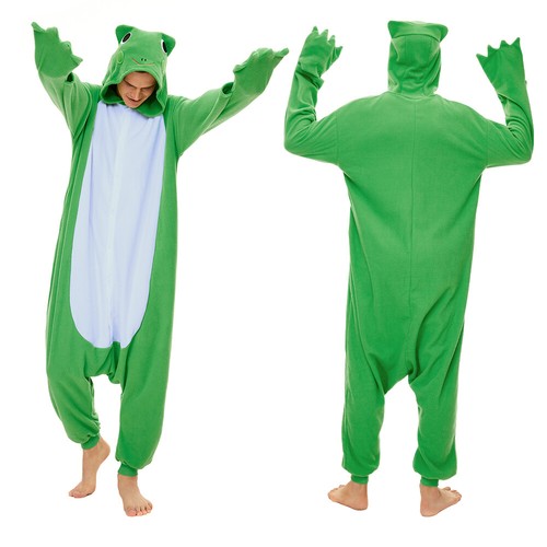 Animal One-piece Pajamas For Adult Men Halloween Cosplay Costumes Soft Sleepwear - Picture 44 of 51