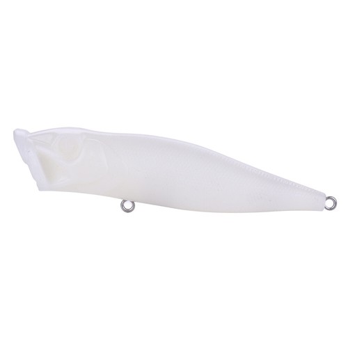 10pcs 10g/9cm Non Peint DIY Leurre Popper Poisson Nageur Basse Truite - Photo 3/4