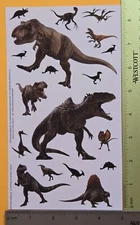 Jurassic World Sticker Single Sheet Large Size ( 5x8.75")