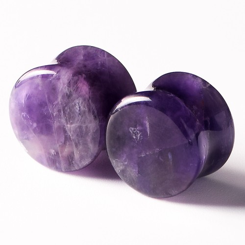 2PCS Ear Gauges Organic Stone Ear Plugs Double-Flared Eaglets Piercing 2g-5/8" - Picture 8 of 40