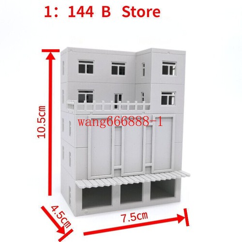 1/150 Diorama Building Model City Street Store Office Architectural Model Toy - Picture 5 of 44