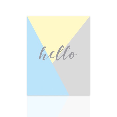 Quadro moderno per bambini Hello ideale per cameretta regalo decorazioni Declea - Picture 9 of 29