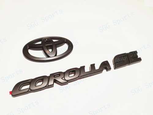 Emblema de superposición negro mate ajuste 2019-2022 Toyota Corolla SE solo hatchback - Imagen 6 de 7