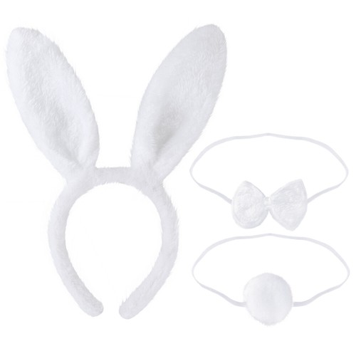 Rabbit Ears Headdress Plush Bunnies Decor Costume Kids