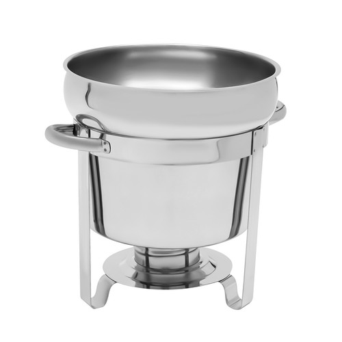 Round Chafing Dishes 1L Commercial Soup Chafer Chafing Dish Stainless Steel - Picture 15 of 20