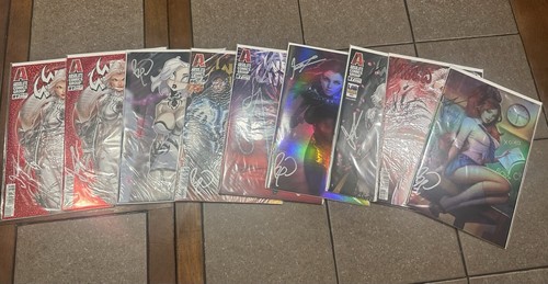 Widow Darchon Duel iD 14 Comic Bundle Benny Powell Jamie Tyndall Signed w/COAs - 第 4/5 張圖片
