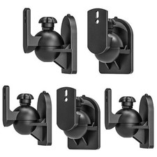 Bookshelf Speaker Wall Mount Brackets 5-Pack Hold 7.7 lbs Surround Sound