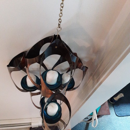 Copper Votive Chandelier READ - Picture 8 of 12