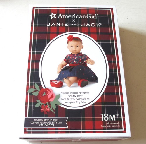 American Girl x Janie and Jack Wrapped in Roses Party Dress for Bitty Baby Dolls - Picture 5 of 6
