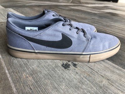 nike sb portmore ii solar canvas trainers in grey