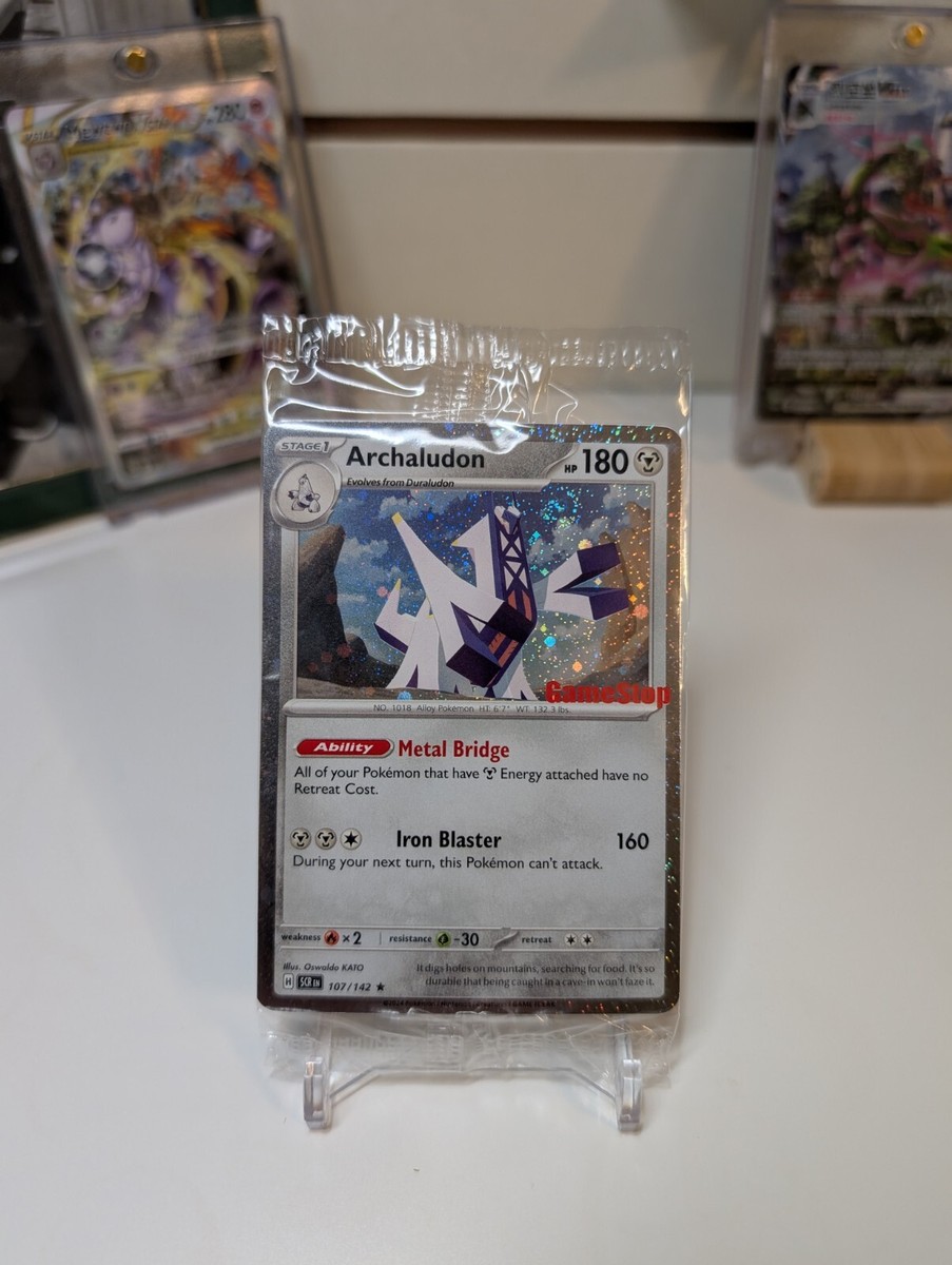 シンデレラ トレーディングカード 7コスト 5/5 プロモ Pokémon TCG Stellar Crown Archaludon 107/142 GameStop Promo