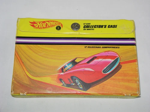 Vintage Hot Wheels Redline 12-Car Collectors Case 1968 Mattel USA made