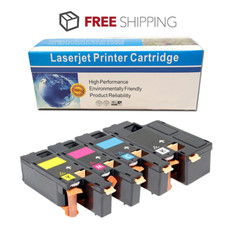 4 Color Toner Set Fits Dell 1250 C1760NW C1765NF C1765NFW 1250C 1350cnw 1355cnw