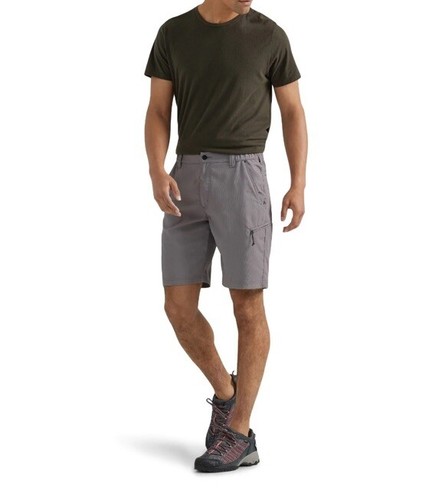 Wrangler Big & Tall Mens Outdoor Elastic Stretch Hiker Short 10", Grey 46 A1 NWT - Picture 2 of 6