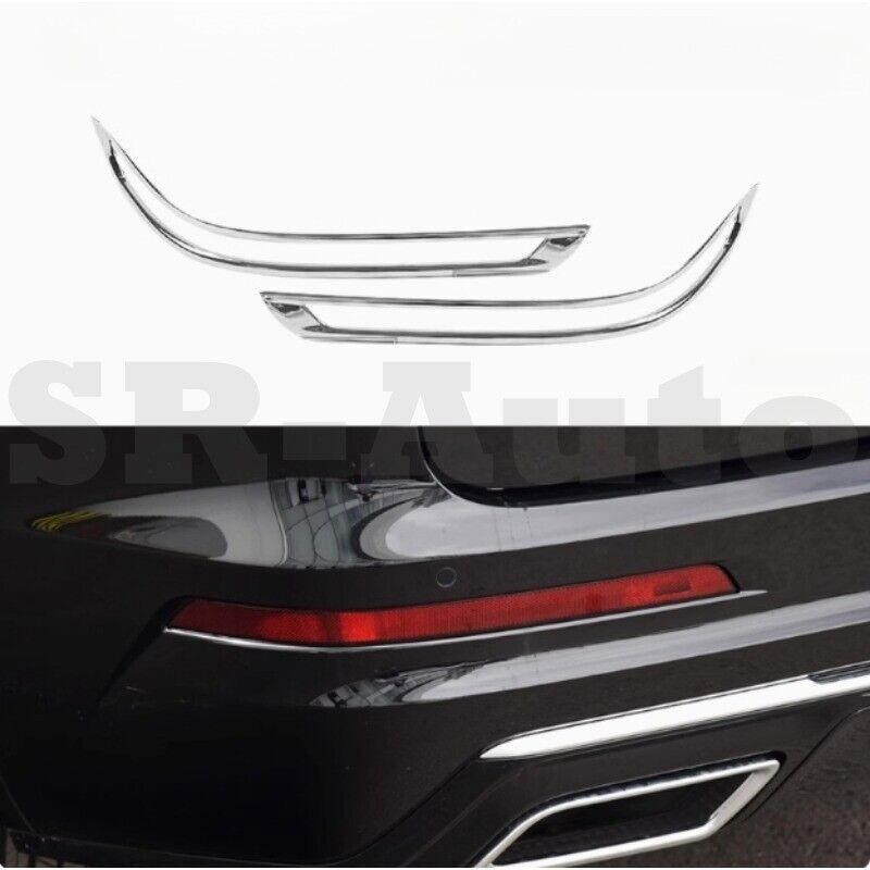 2020-2022 Cadillac XT6 Chrome Rear Fog Light Lamp Molding Cover Trim Set of 2