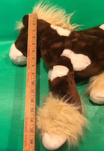 Commonwealth Toys Paint Pony Horse Brown Tan White Floppy Plush 15” 2004 - Picture 10 of 10