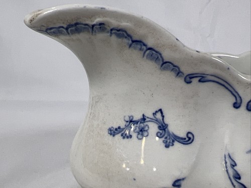 ATQ Ridgways Delft Blauw Gravy Pitcher Molen Windmill Sailboat Scroll - Picture 5 of 21