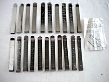 21 Pieces Vintage 4.25 in Graduated Stainless Steel Sewing Hemming Fabric Clips