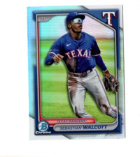 2024 Bowman Chrome Draft Refractor Sebastian Walcott Parallel RC #BDC-112