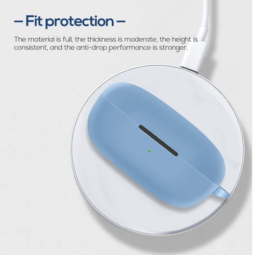 Custodia per auricolari compatibile Bluetooth per cover protettiva T17 (azzurro) - Zdjęcie 3 z 6