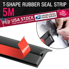 Rubber Car Door Seal Strip Hollow Edge Guard Weatherstrip Big T Shape Universal