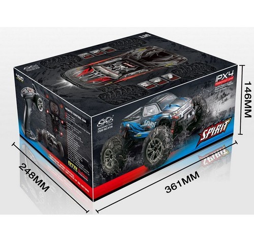 Absima 16002 1:16 Elektro High Speed Monster Truck SPIRIT schwarz/blau 4WD RTR - Bild 3 von 4