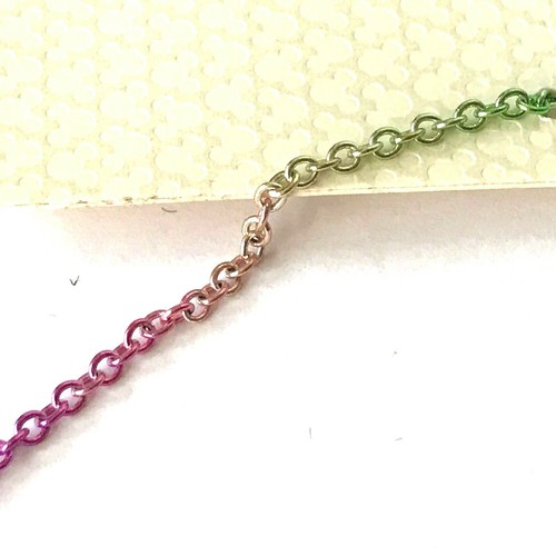 Disney Parks Rainbow Mickey Mouse Necklace Gay Pride LGBT Peace Sign Love Heart - Picture 9 of 10