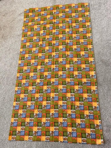 Moose pine trees fabric 45 x 43 soft cotton 1 yard plus - Picture 2 of 3