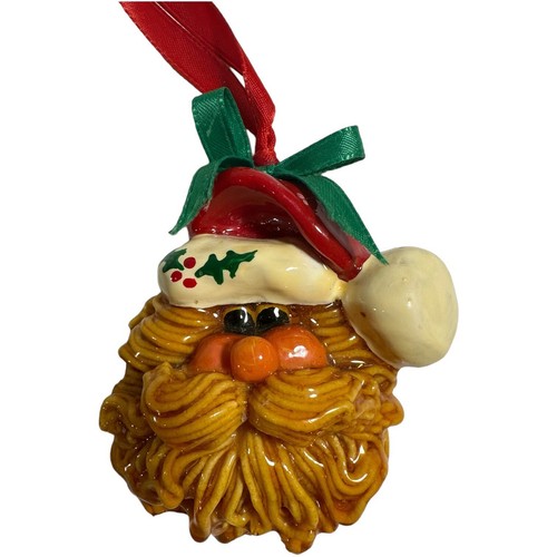 Spaghetti Rice Dough Christmas Ornaments/Necklace Handmade Snowman Santa - Picture 9 of 10