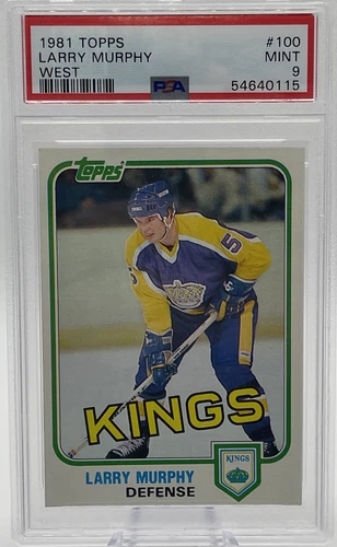 LARRY MURPHY 1981 TOPPS #100 KINGS RC HOF PSA 9