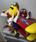 M & M's Helicopter Airplane Aviator Dispenser Vintage Collectable Display