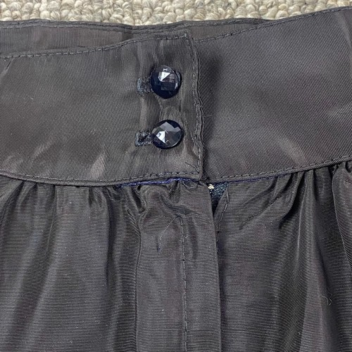 Vintage Jessica’s Gunnies San Francisco Black Taffeta Prairie Skirt Size 5 - Picture 8 of 13