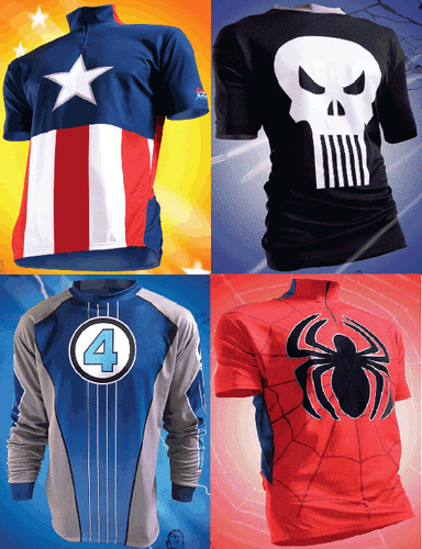 FANTASTIC FOUR BIKE SHIRT, Marvel Comics Pure Hero Dry Fit FF Jersey S, M, L, XL - Picture 4 of 4