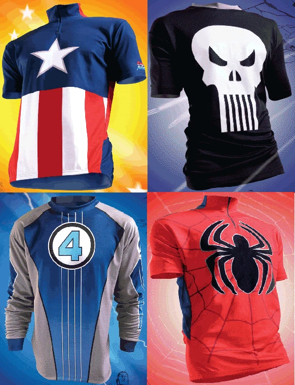 神奇四辆自行车衬衫,漫威漫画纯英雄干适合FF球衣S,M,L,XL — 第 4/4 张图片