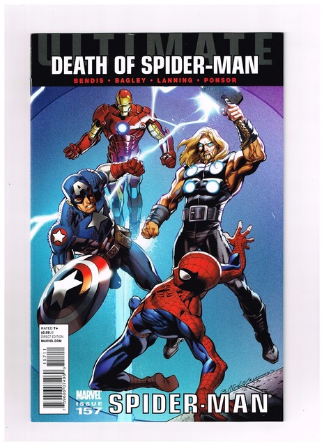 2011 Ultimate Death of Spider-Man Fear Itself #157 Marvel Comic Bag Board NMINT