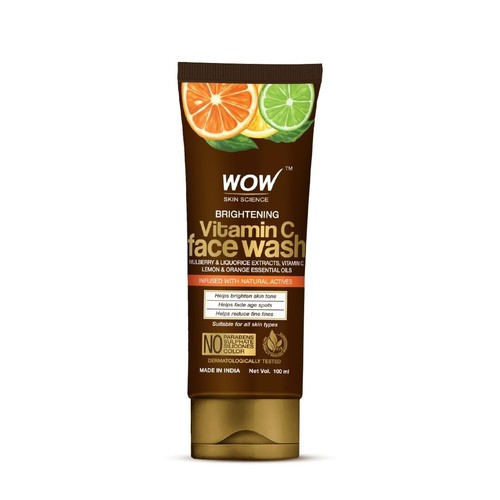 WOW Skin Science Brightening Vitamin C Face Wash Glow Bright Paraben Sulphate fr - Picture 3 of 7