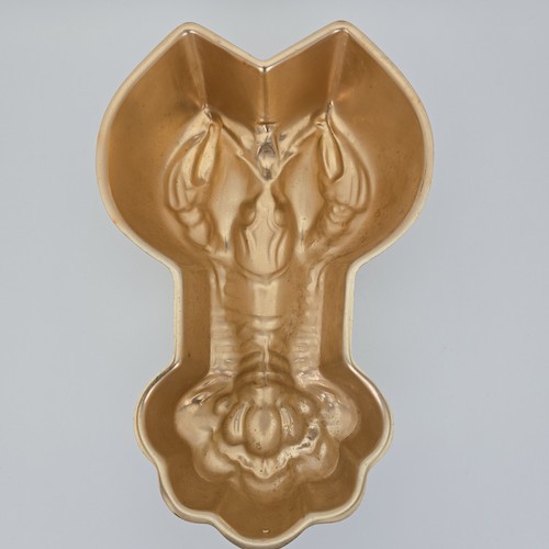 Vintage Copper 10" Lobster Cake Jello Mold With Ring For Hanging - Picture 8 of 15