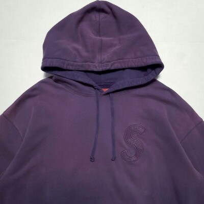 Supreme Overdyed S Logo Hooded Sweatshirt Sz Large Purple | eBay Supreme Overdyed S Logo Hooded Sweatshirt Sz Large Purple | eBay