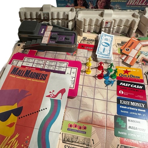 Mall Madness Electronic Shopping Spree Board Game 1996 Tested Works MB - Picture 5 of 6