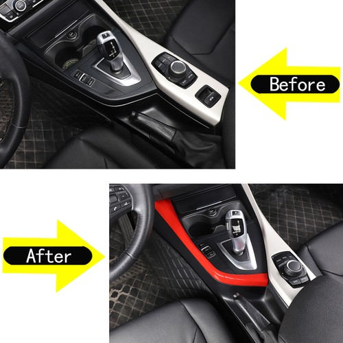 For BMW 1 2 Series F20 F22 2012-2018 Gear Shift Side Trim L Strip Cover Trim RED - Picture 6 of 6