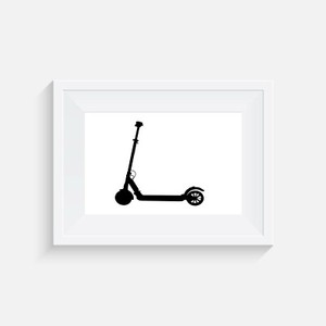 wall art gift print picture Skateboard Ollie Greyscale poster home decor