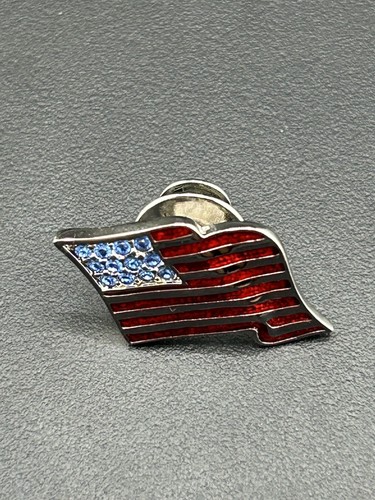 Pin bandera americana Swarovski 12 piedras - Imagen 3 de 7