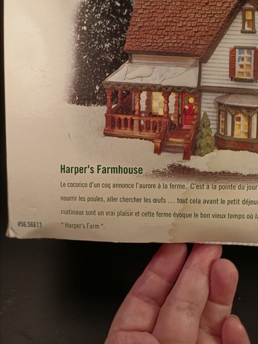 Dept 56 "Harper's Farmhouse" Light Up Christmas Village New England IOB - Picture 14 of 18