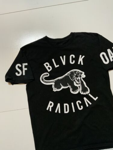 Black Scale Blvck Scvle Radical Black Panther San Francisco Oakland T-Shirt MD - Picture 3 of 6